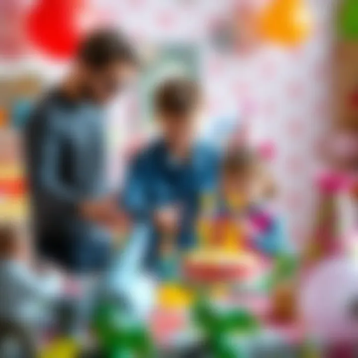 Parents organizing a memorable birthday event for their child