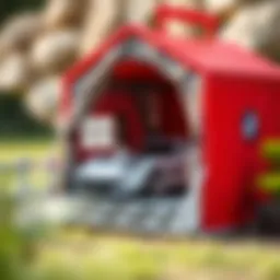 Innovative car tent garage design for children