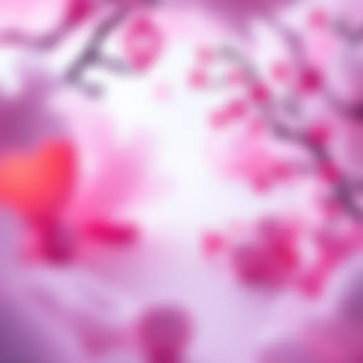 An artistic representation of dreams and creativity influenced by pink hues.