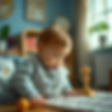 Milestones of Growth: Celebrating Baby Development A scene depicting a developmental milestone achieved by a baby, emphasizing growth.