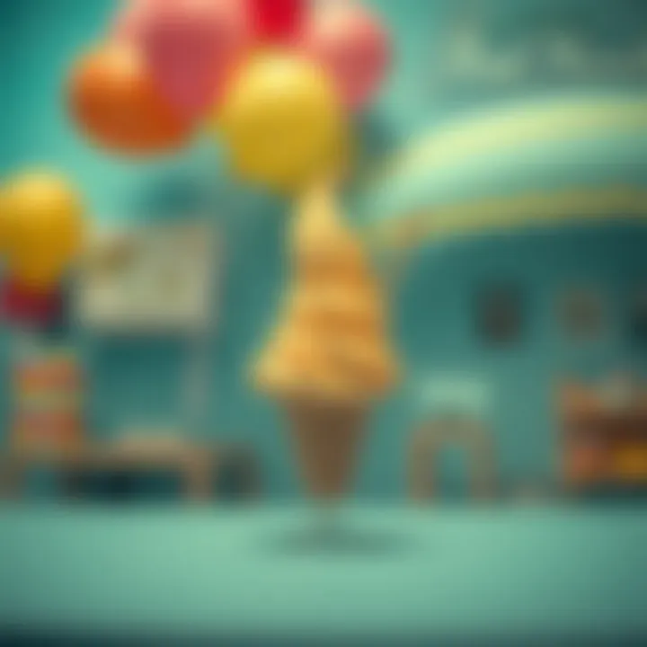 Creative ways to enjoy ice cream with balloons