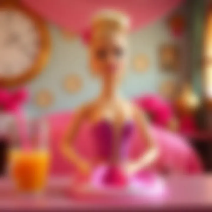 Artistic representation of Barbie in various imaginative settings.