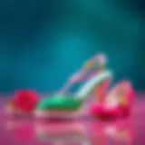 Colorful Barbie shoe designs showcasing creativity and imagination.