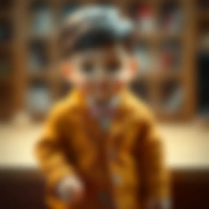 Charming baby blazer showcasing elegance and style