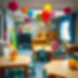 Charming preschool environment with colorful decorations