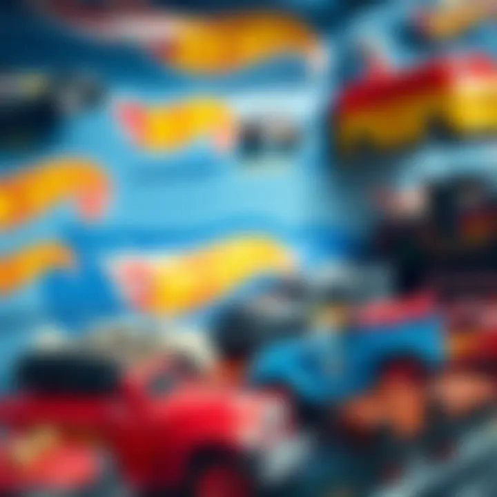 A well-organized Hot Wheels collection highlighting the joy of collecting