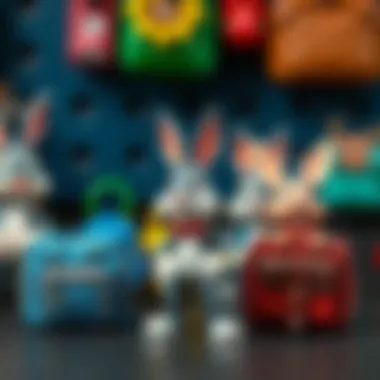 A collection of Bugs Bunny bags highlighting their diverse styles