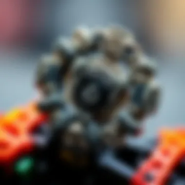 Close-up of a Byblade with intricate designs