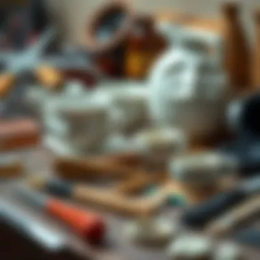 Ceramic hobby kit with tools and materials