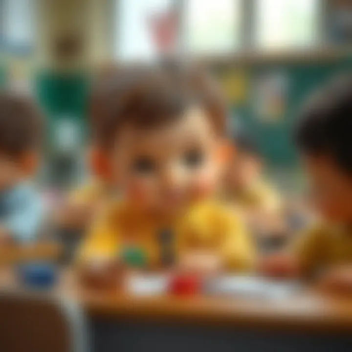 Child Adjusting to a New Classroom Child adapting to a new classroom environment