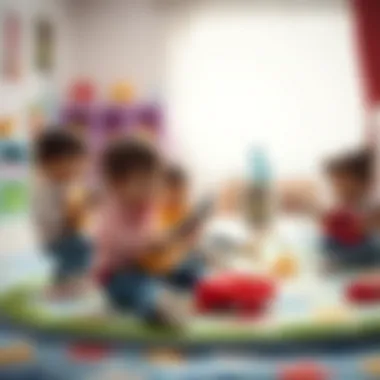 Group of children enjoying music on a play mat