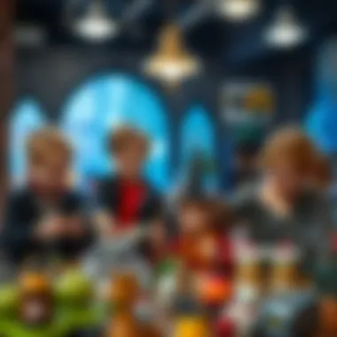 Children engaging with interactive Harry Potter themed toys