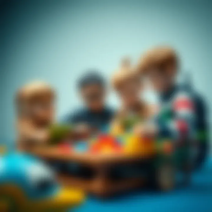 Children solving challenges together