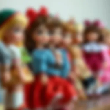 Historical timeline illustrating the evolution of Cindy Bebek dolls