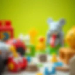 A colorful assortment of educational toys for six-year-olds