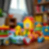 Colorful educational toys for children's development