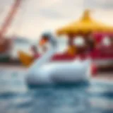 A Vibrant Swan Float for Kids Colorful swan float for children