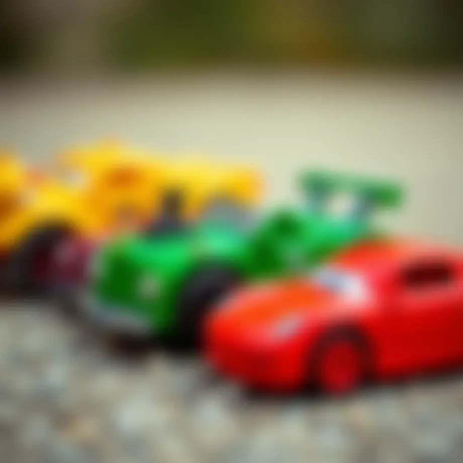 Colorful toy cars for children