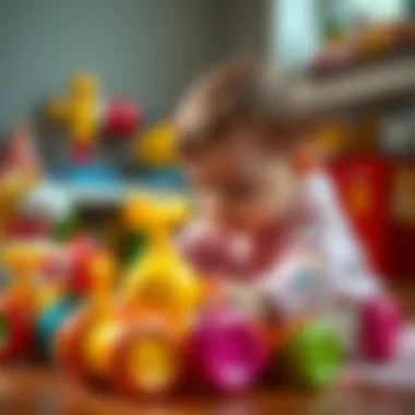 Colorful toys for newborns and infants