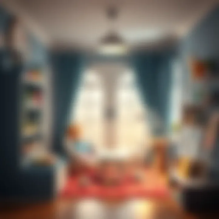 A cozy reading nook for kids