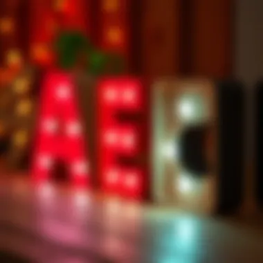 Materials and techniques for creating light-up letters