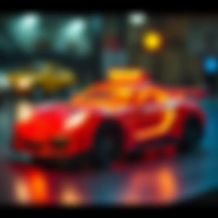 Creative design of modern light-up toy cars