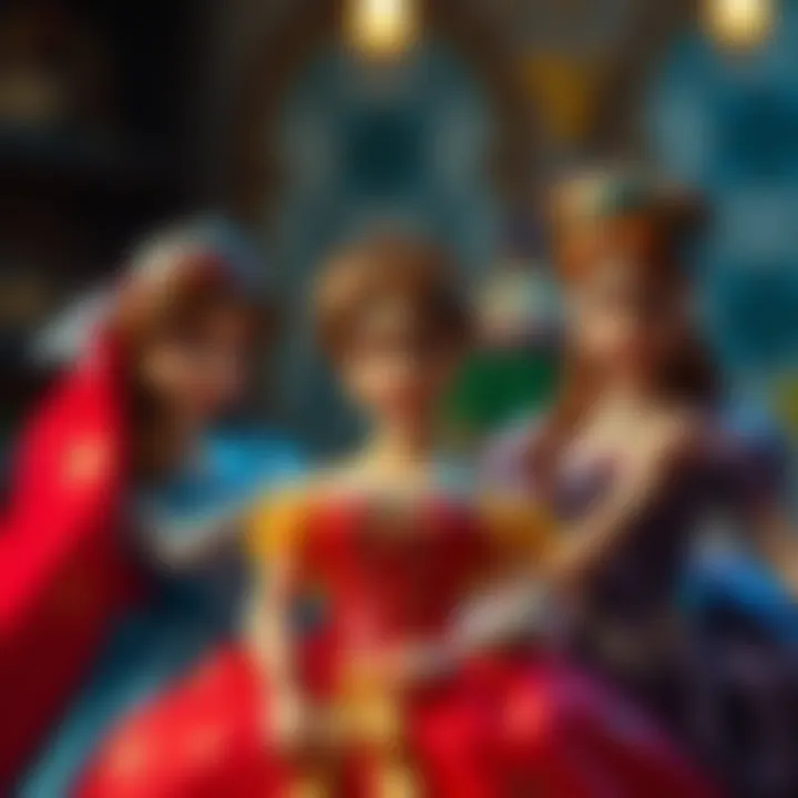 A visual representation of cultural values reflected in Disney princess narratives.