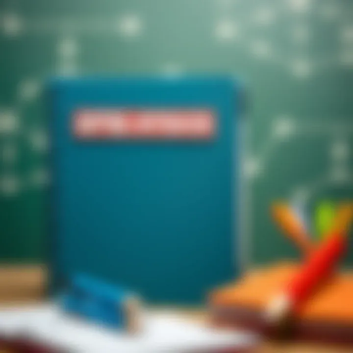 Visual representation of different types of notebook lines used for education.