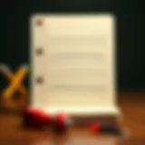 Illustration showing various notebook lines and their impact on writing skills.