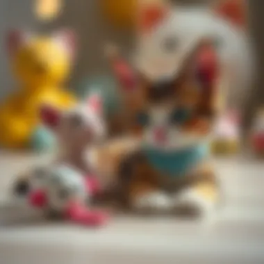 Aesthetic Design Variations of Cat Toys Aesthetic design variations of cat toys appealing to children