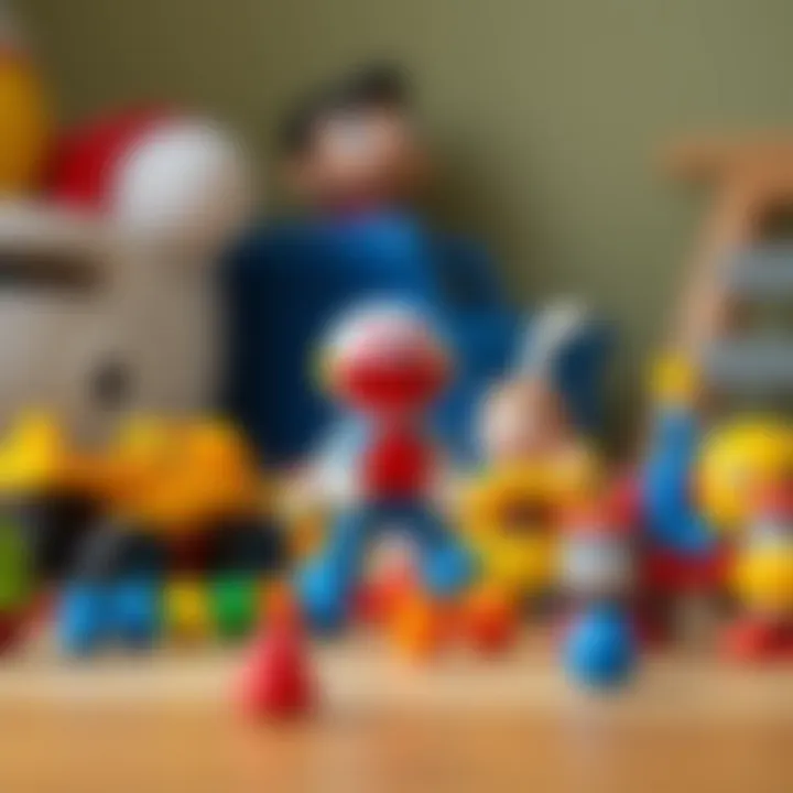 Diverse range of toothless toys for children