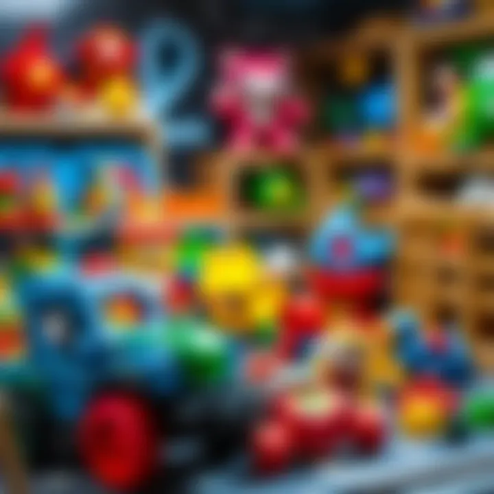 Parents selecting educational toys for children