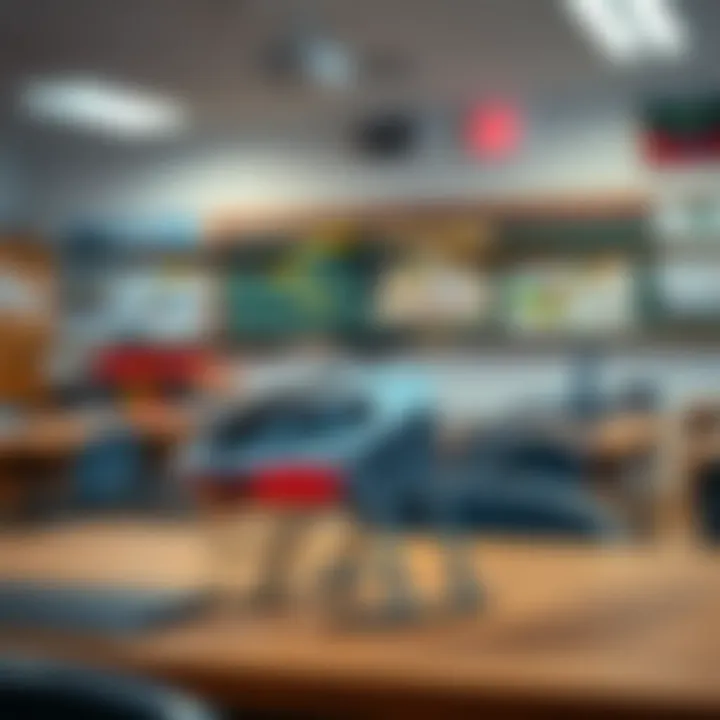 Educational benefits of remote-controlled helicopters illustrated in a classroom setting