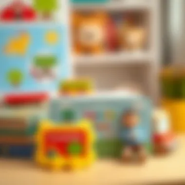 Selection of educational books for babies