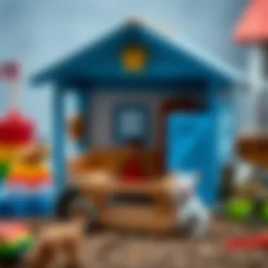 Educational aspects of farm play sets illustrated