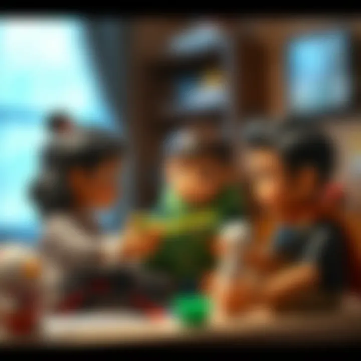 A scene depicting a fun and educational moment from the first episode, emphasizing the learning aspect for children.