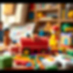 Colorful learning materials for children