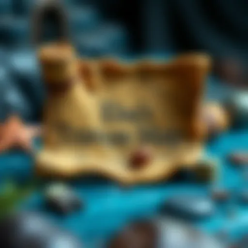 An enchanting treasure map from Elsa's adventure