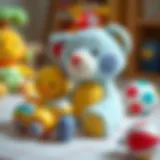 Colorful soft toys for infants