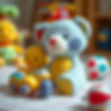Colorful soft toys for infants