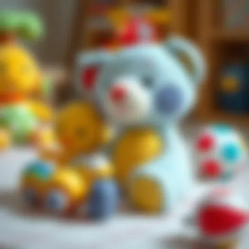 Colorful soft toys for infants