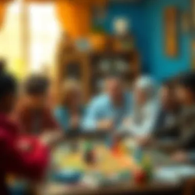 A diverse group playing the game, showcasing different versions.