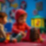 Engaging children in a playful atmosphere during the game.