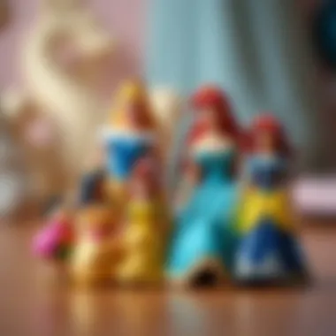 An illustration showing family dynamics influenced by Disney princess characters.