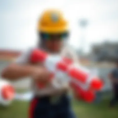 Safety features of foam blasters for children