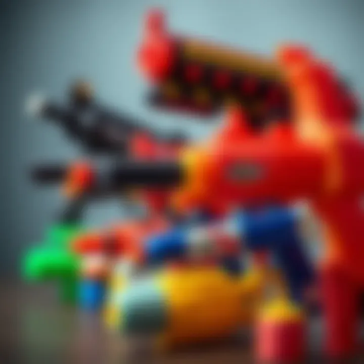 A variety of foam blasters available in the market