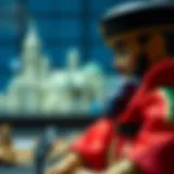 Detailed design of a Gojo figure showcasing intricate craftsmanship