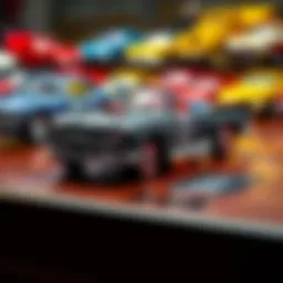 Classic Hot Wheels car collection showcasing vintage models