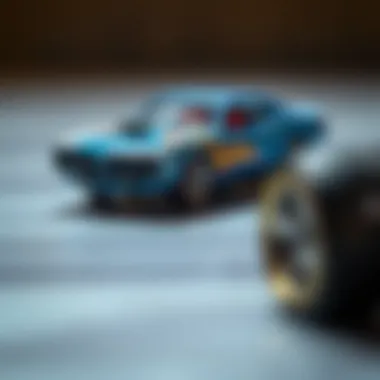 Detailed view of a rare Hot Wheels car's design and features