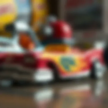 A detailed close-up of a vintage Hot Wheels car